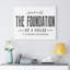 The Foundation Of A House - Wrapped Canvas Print