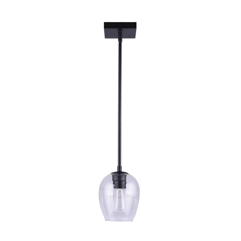 1 - Light Black Single Pendant