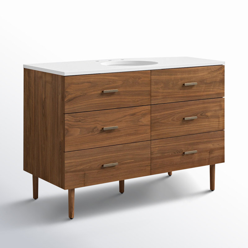 Dondi 48'' Single Bathroom Vanity with Quartz Top