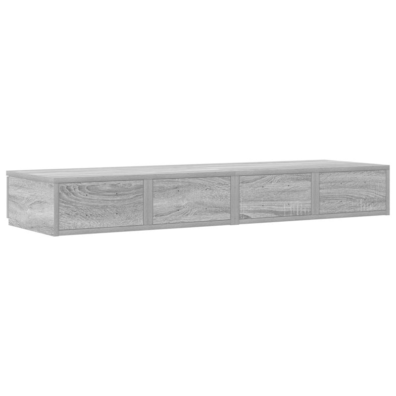 Underbed Storage Drawers, 16.5cm H x 120cm L x 36.5 W cm, Grey Sonoma