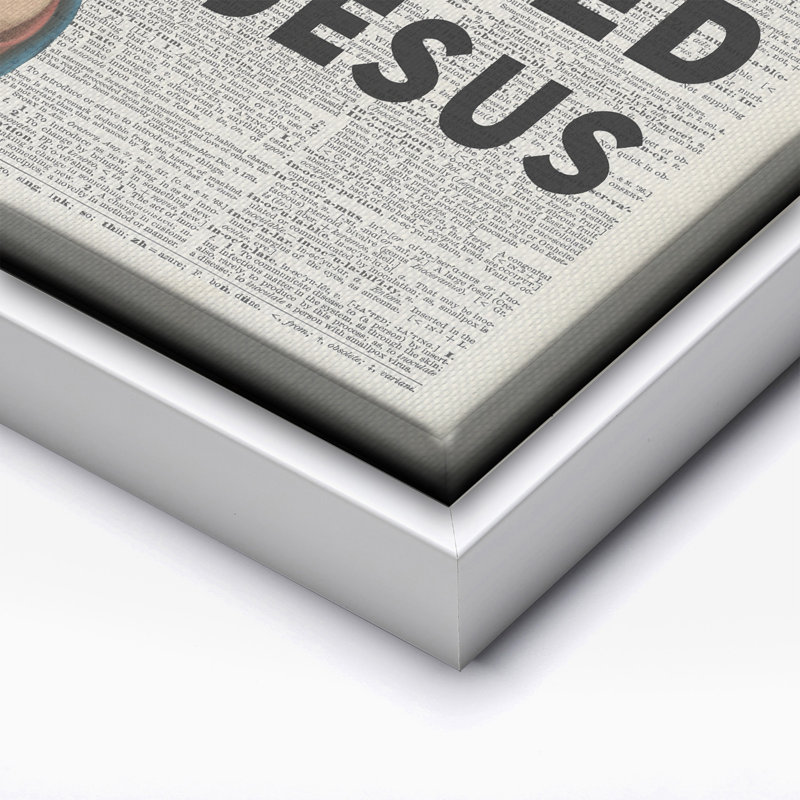 Y'all Need Jesus, Canvas, White Framed, 11"H x 14"W