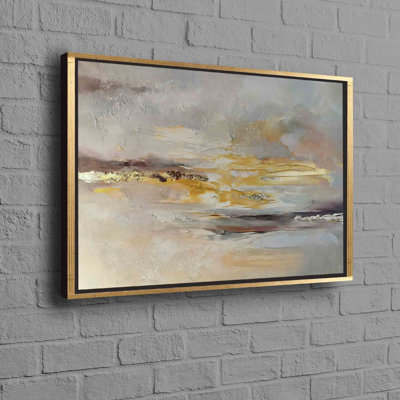 Élégant art abstrait sur toile de coton, idéal pour une décoration murale intérieure moderne mettant en vedette un thème de design chatoyant