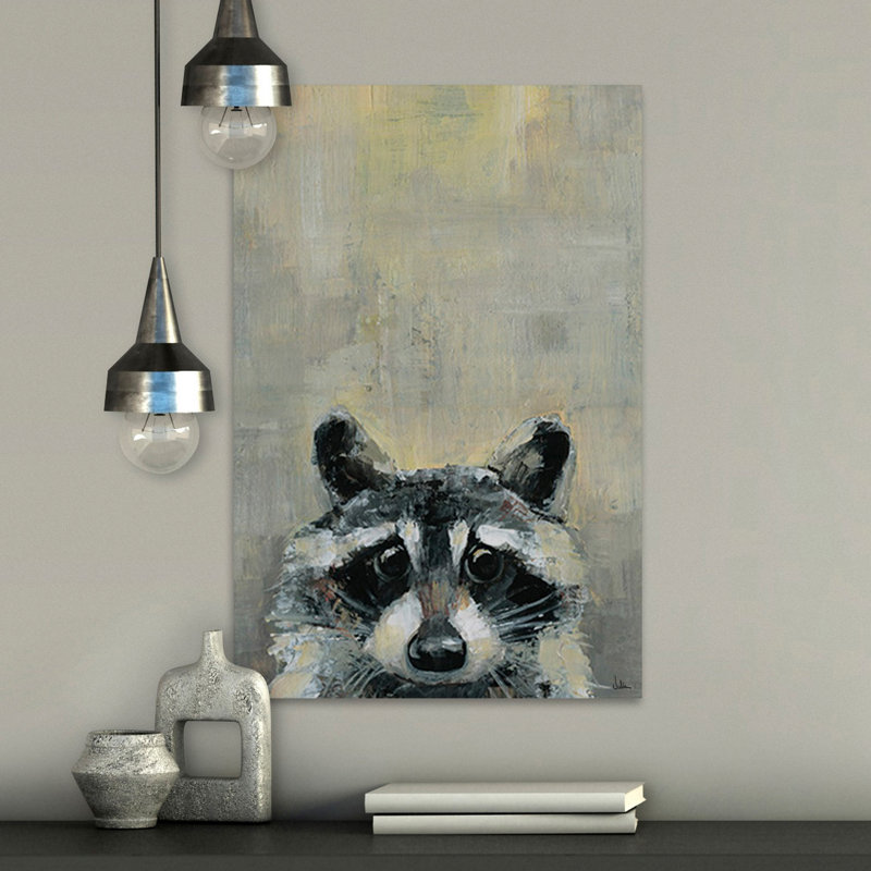 'Oh Raccoon' Canvas Art, 36" H x 24" W x 1.5" D