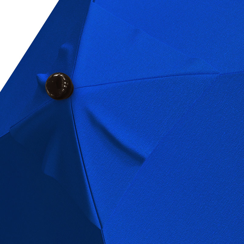 Nejat 72'' Market Sunbrella® Umbrella, Canvas Pacific Blue Sunbrella® Canvas, Bronze