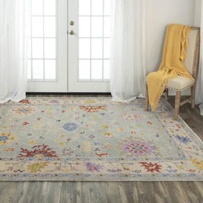 Wool Floral Indoor Rug