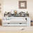 Wooden Twin Size Daybed with Storage Shelves, Multi-functional Bed with Two Storage Drawers-1625867465