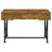 2-Piece Computer Desk & Bookcase, Rustic Nutmeg