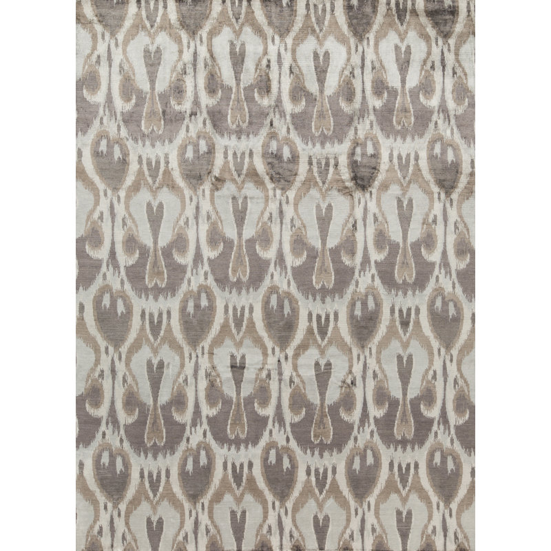 Hand Knotted Geometric Area Rug