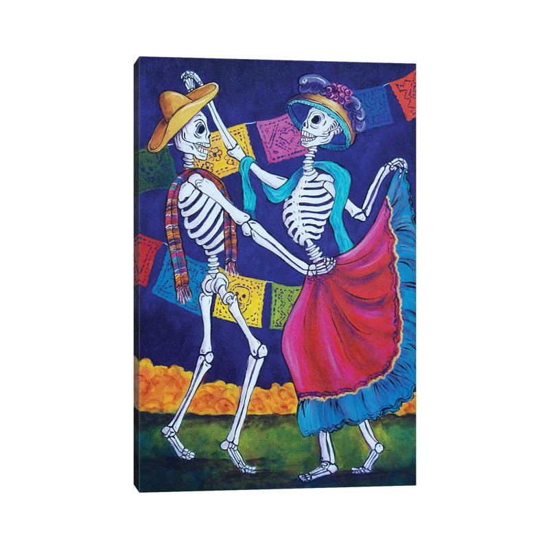 Bailando by Candy Mayer - Painting on Canvas, Wrapped Canvas, 30.48cm H x 20.32cm W x 1.91cm D