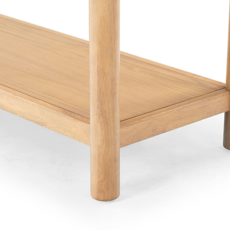 Jaylessa Wood 2 Drawer Console Table, Natural