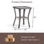 20 inch Patio Side Table, Outdoor Patio Wicker Square End Table Double Storage Layer, All-Weather Rattan Coffee Tables Porch Furniture for Backyard Poolside Garden-95075983