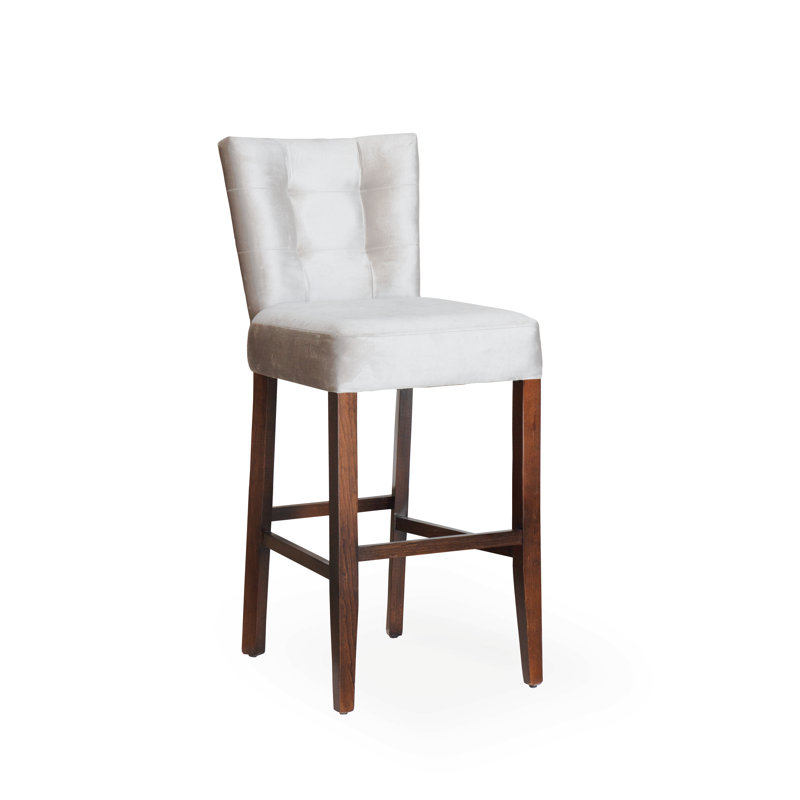 Tabouret de bar 30 po Crisler, Blanc, Brun