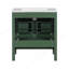 Meuble-lavabo vert 30 po avec lavabo simple, meuble-lavabo sous le comptoir, armoire de rangement pour la salle de bain avec 2 portes et un tiroir, fermeture en douceur, rangement multifonctionnel, structure en bois massif