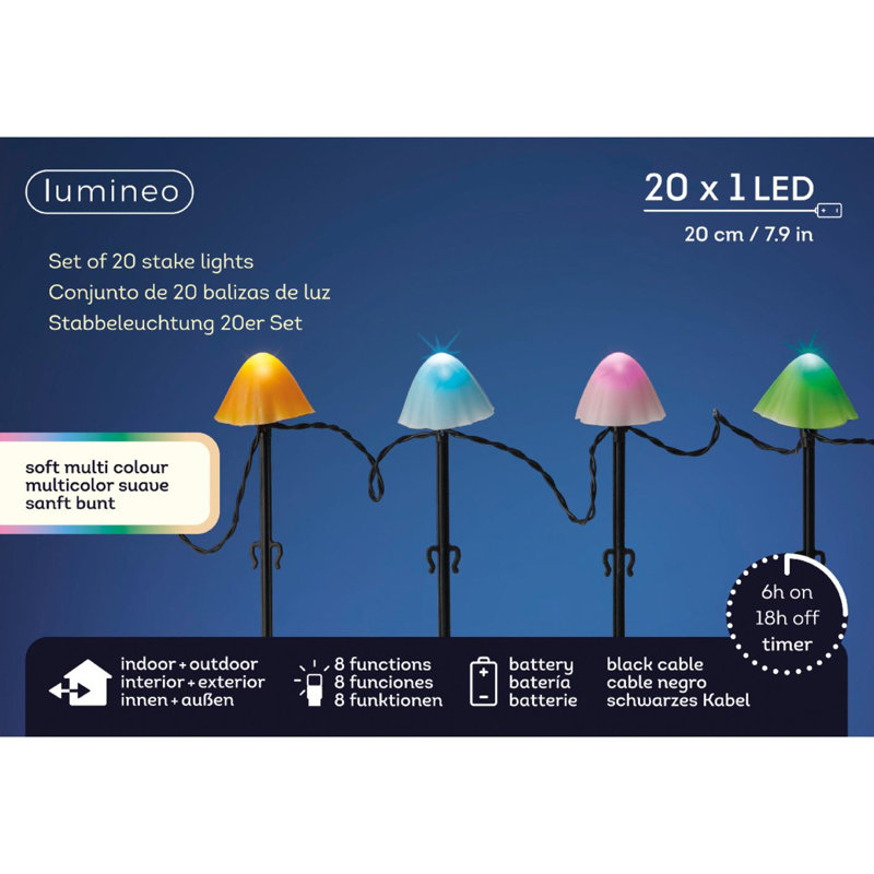38cm Lighted Art Glass Novelty Light