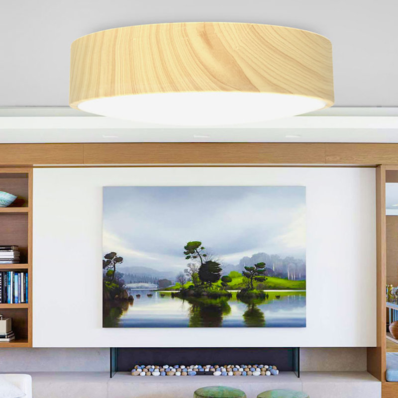 Gleanarm Flush Mount, Pine
