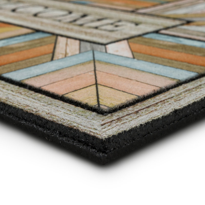 Olmead Welcome Recycled Rubber Door Mat
