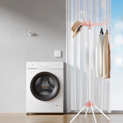 Séchoir à linge pliant avec 3 bras rotatifs pour cintres