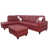 Red Faux Leather