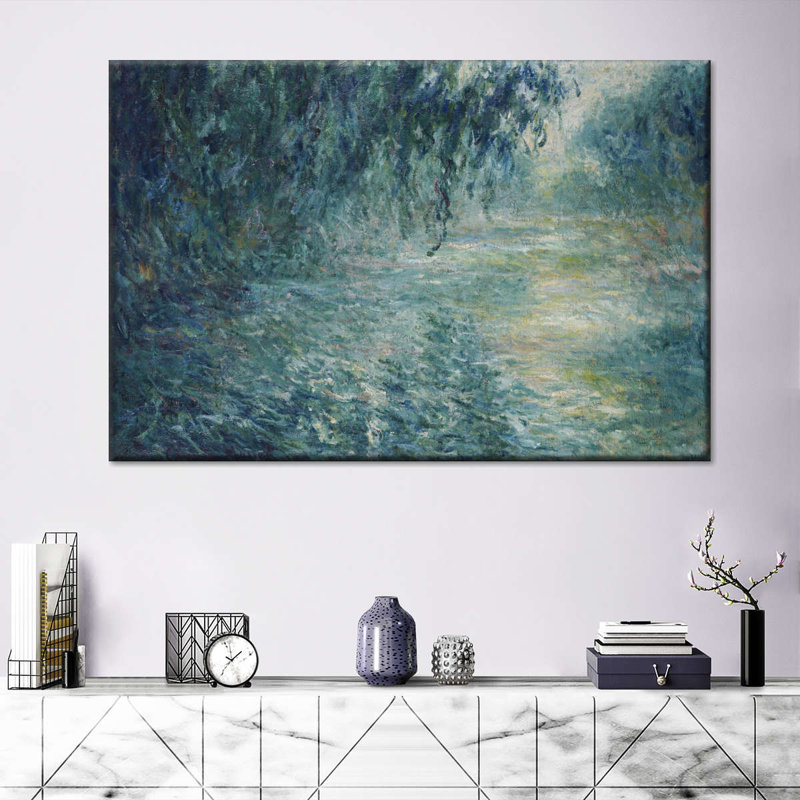 «Morning on the seine», reproduction sur toile, H 8 po x l 12 po x P 1 po