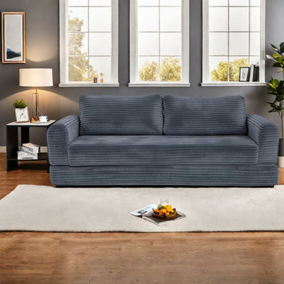Canapés convertibles à compression, canapé-lit moderne en velours côtelé de 193 cm pour la maison