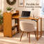Bureau d'ordinateur pliant en bambou avec tablettes de rangement, bureau d'écriture pliable pour petits espaces, brun