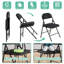 Ensemble de chaises pliantes Zev, rembourrées de vinyle, paquet de 4, expérience confortable, rangement facile