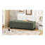 Banc de rangement avec repose-pieds 50 po en tissu texturé avec repose-pieds et rangement dissimulé