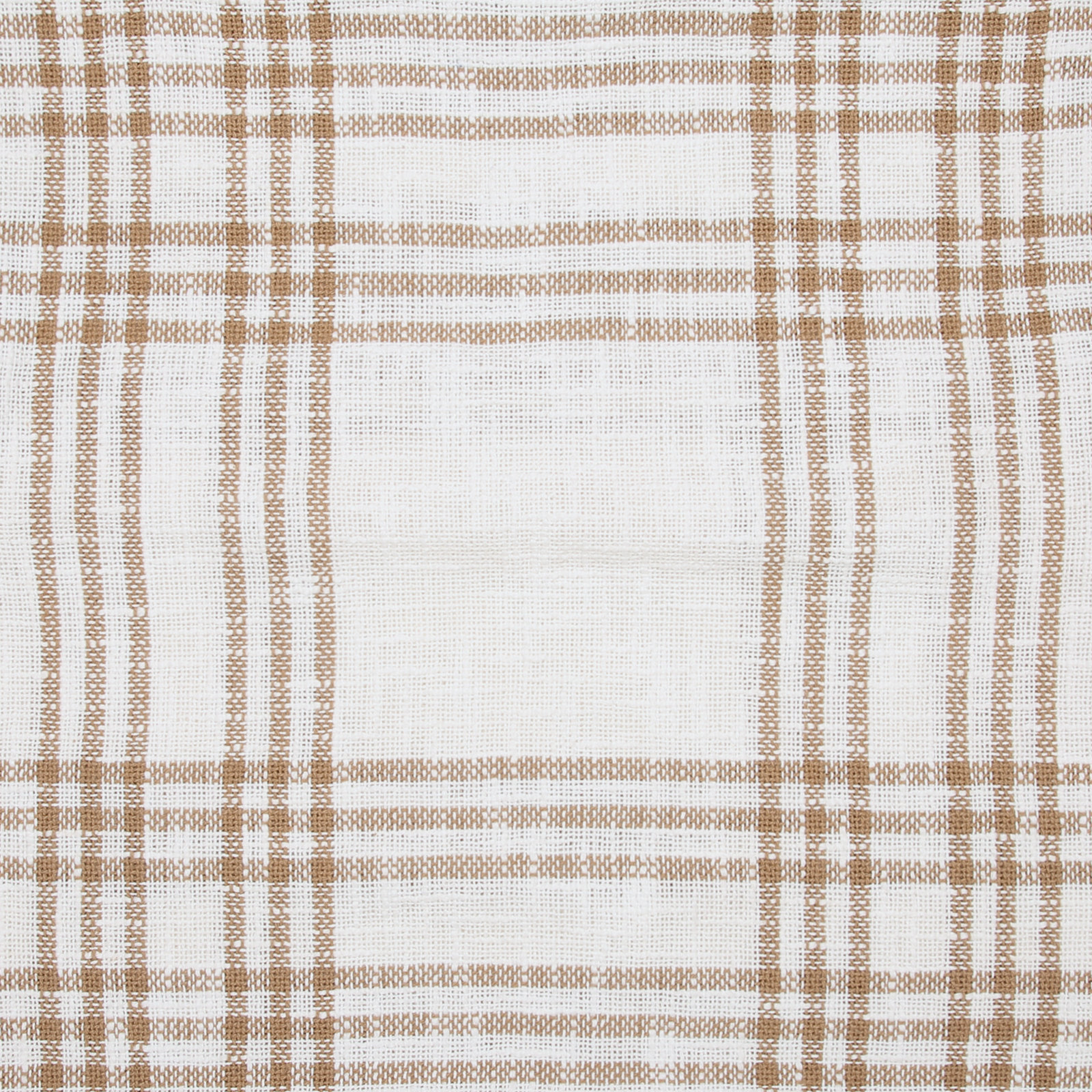Attica 18" x 18" Cotton Throw Pillow, Golden Tan/Soft White