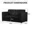 3 Seater Corduroy Sofa-1118796537