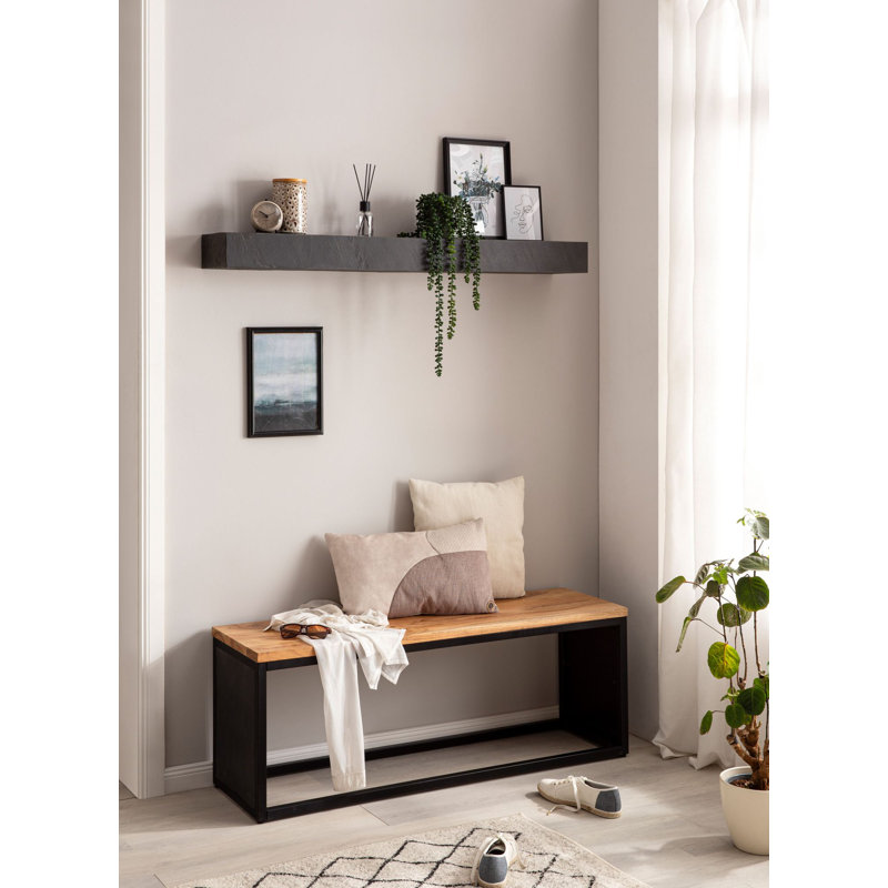 Nashiya Mango Solid Wood Floating Shelf, 10cm H x 120cm W x 20cm D