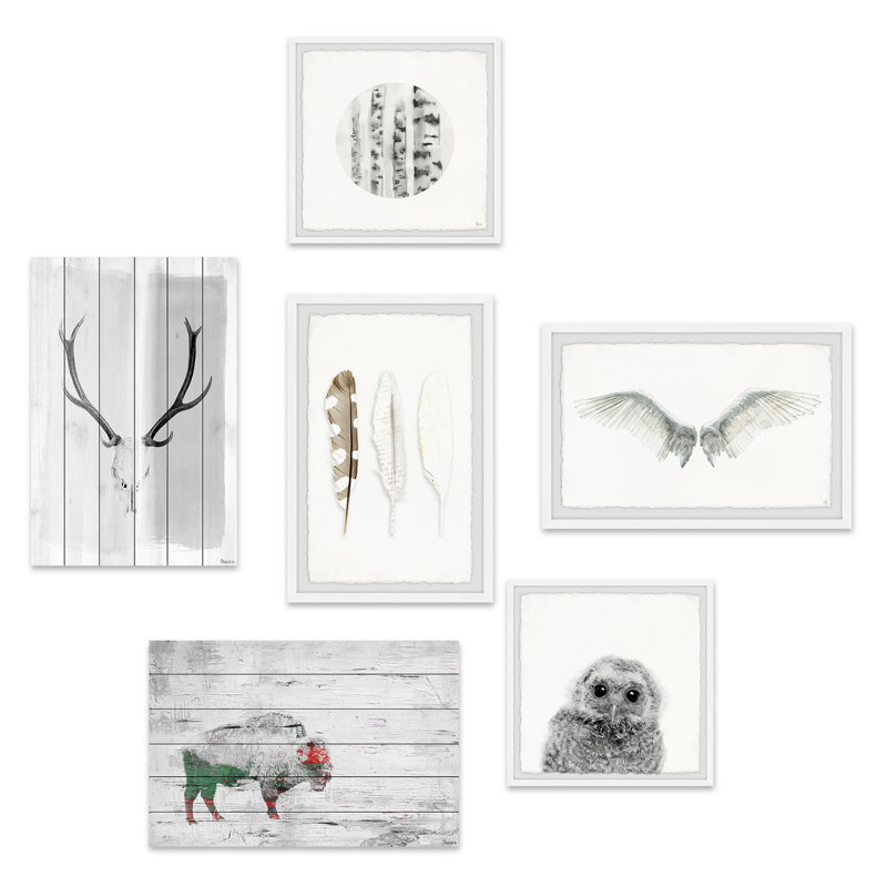 « plumes of the forest hexaptych »
