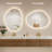 Aura LED Organic Bathroom Vanity Mirror-2096818724