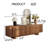 71” Walnut TV Stand, Modern Media Console with Drawer & Cabinet Storage, Living Room Entertainment Center-504311635