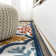 Heimdall Ornate Ogee Trellis High-Low Blue/Multi Indoor/Outdoor Rug