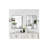 Black Rectangular Metal Framed Wall Mirror-1689910382