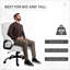 Big & amp; Grand fauteuil de bureau de direction de 400 lb, siège de bureau ergonomique réglable en cuir PU blanc cassé pour adultes