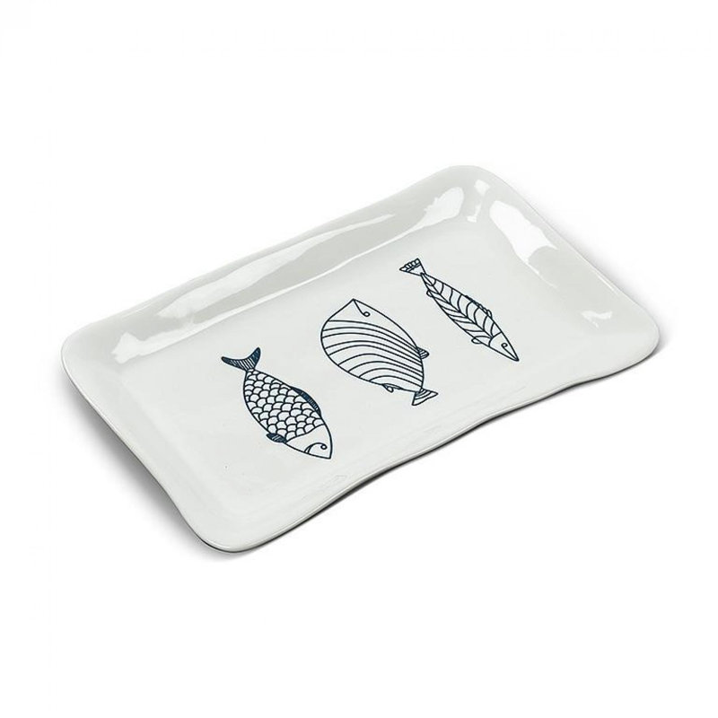 Plateau rectangulaire pour poissons
