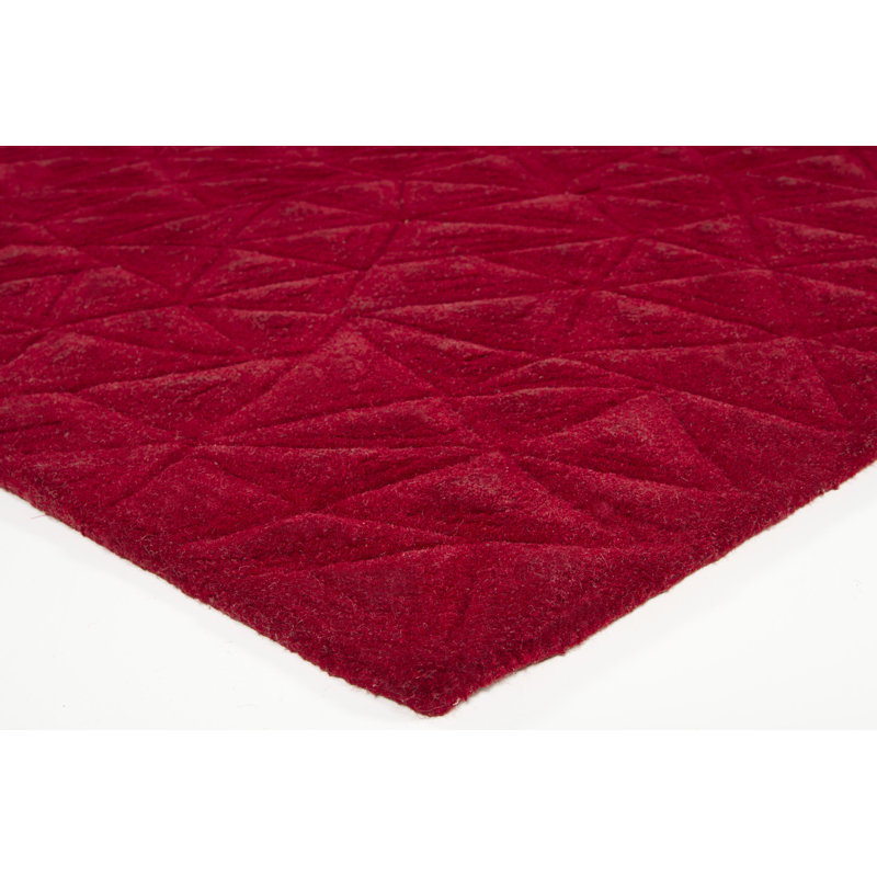 Cilurzo Wool Geometric Indoor Rug, Rectangle 5'3" x 7'7"