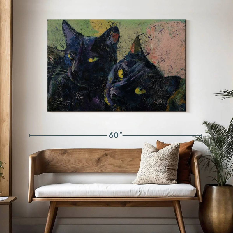 Brampt Black Cats, 32" H x 48" W