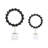 Darrah 2 Pieces 15/18" Operose Statuary, Black