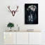 Roaring Lion In Abstract - Wrapped Canvas-55323895