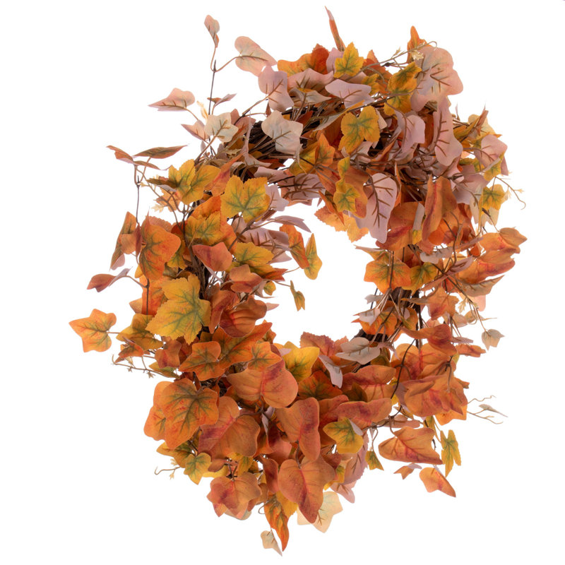 Couronne en polyester 22 po Fall Leaf