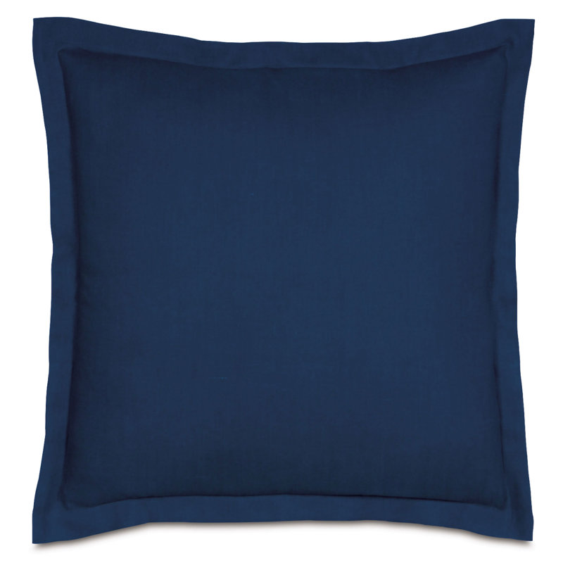 Taie décorative en lin Resort Breeze Mint / Breeze Bloom, Européen, Indigo brise