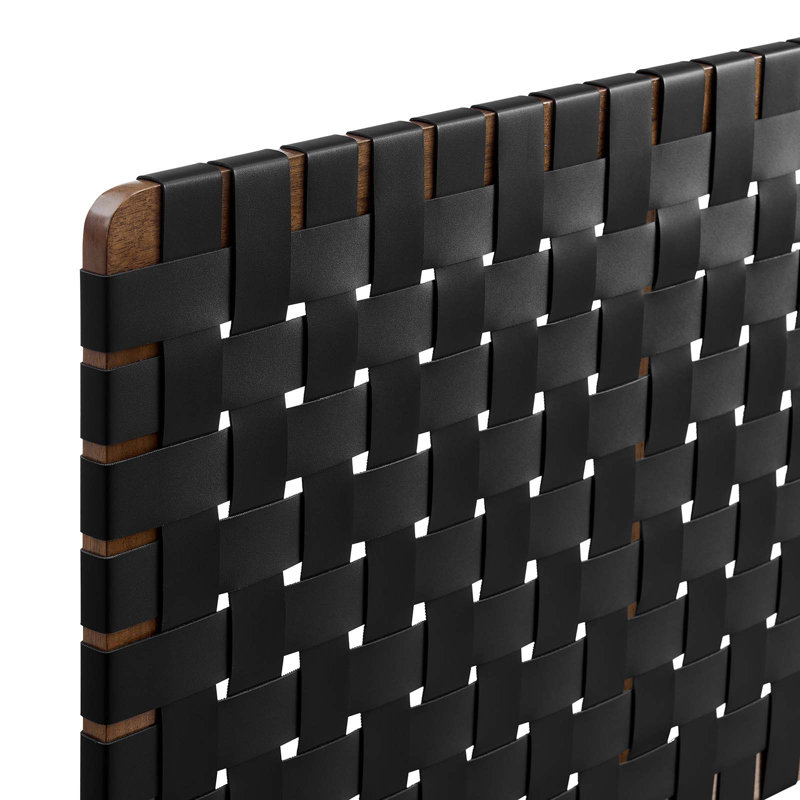 Modway Sparta Solid Wood Headboard, Black, Full