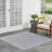 Aseneth Abstract Machine Woven Chenille Indoor/Outdoor Area Rug in Gray-648427789