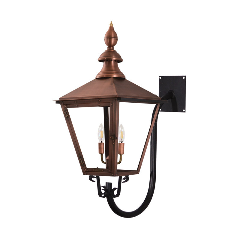 Eakly Electric Outdoor Lantern, 32" H x 14" W x 16" D