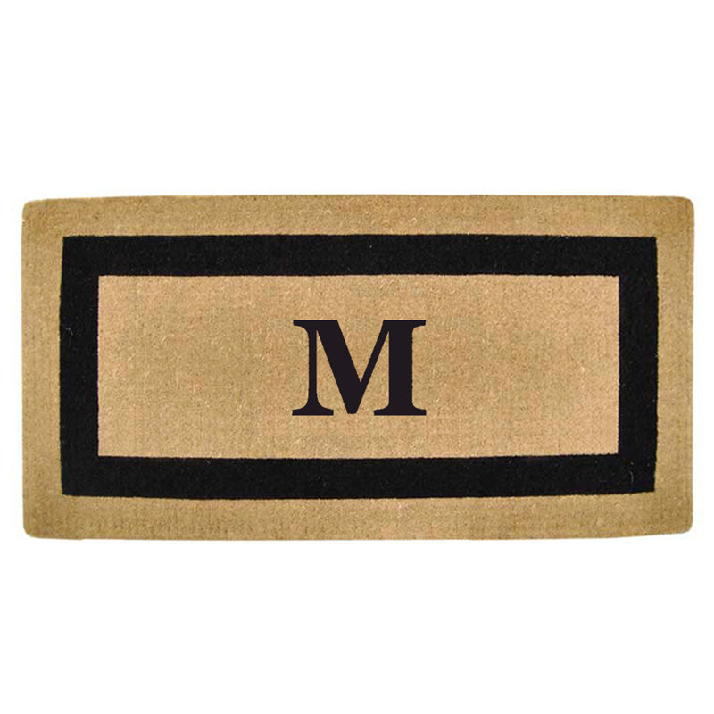 Tapis de porte antidérapant pour l'extérieur, L 24 po x L 57 po, Noir, M