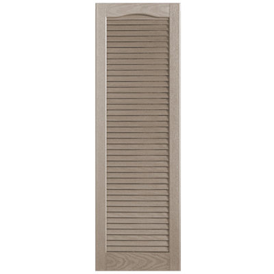Cathedral Top Full-style Open Louver Shutters Pair