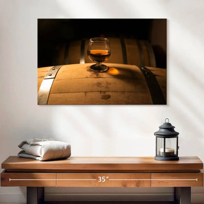 Yarlin Whiskey Glass On Barrel