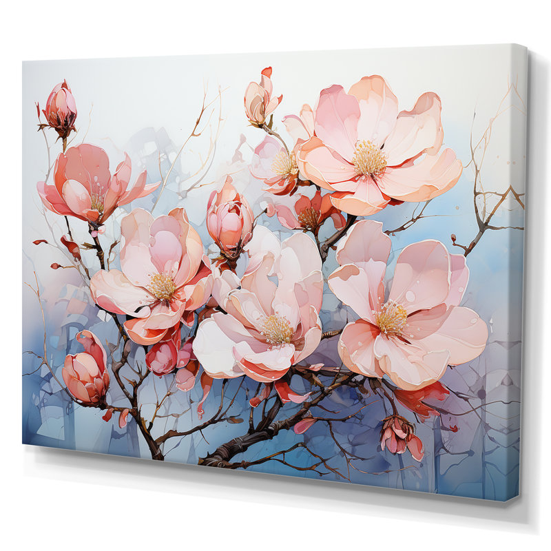 Luxuri Magnolia Tranquility sur impression sur toile, H 30 po x l 40 po x P 1,5 po, Toile tendue
